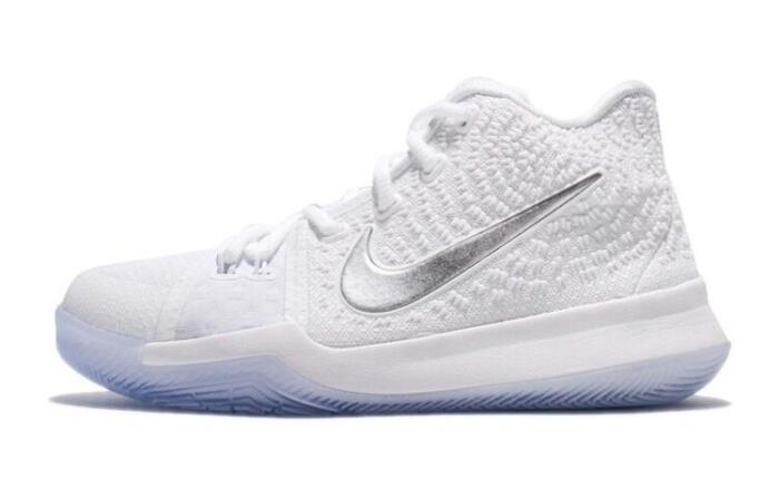 GS Nike Kyrie 3 'White Chrome' 3