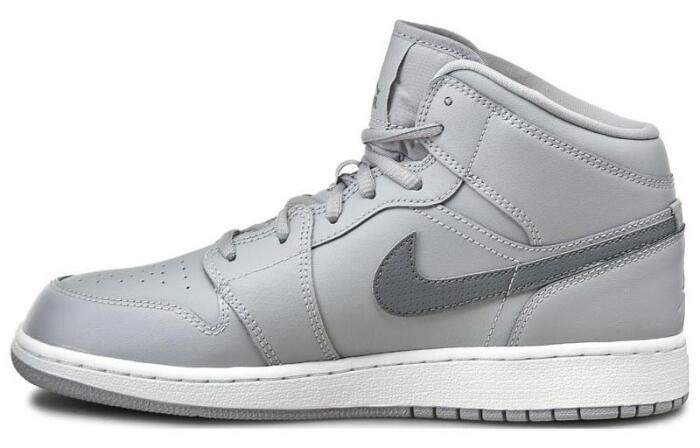 Air Jordan 1 Retro Mid Wolf Grey Cool Grey (GS)
