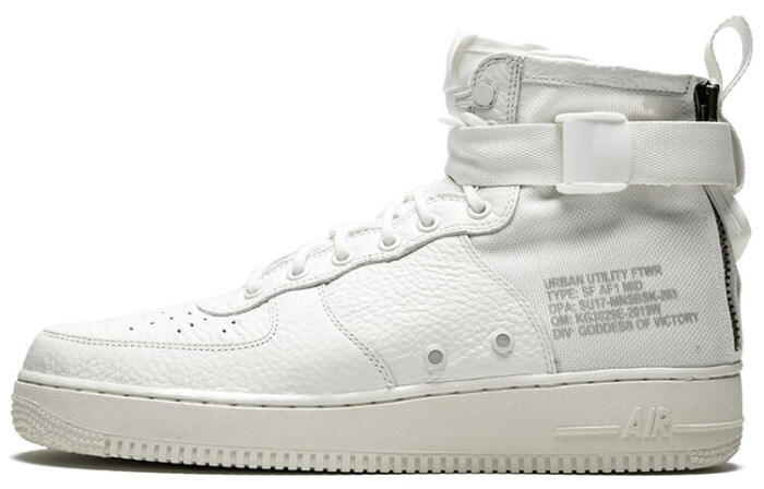 Nike SF Air Force 1 Mid Triple Ivory