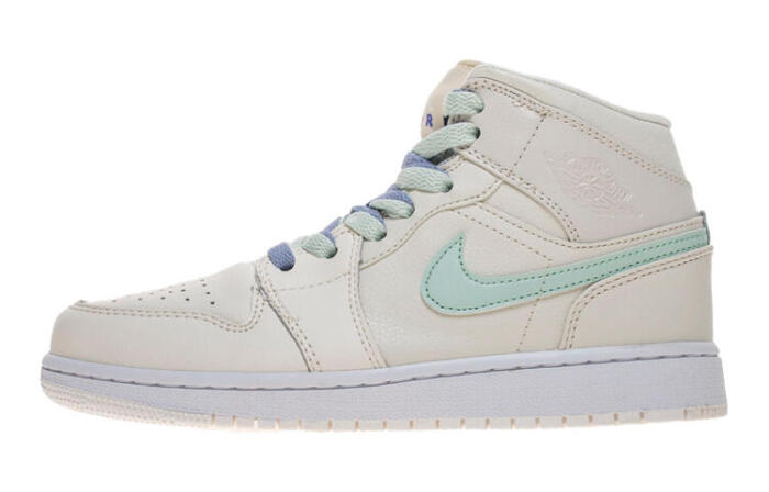 Air Jordan 1 Mid Multi-Color Swoosh Phantom (GS)