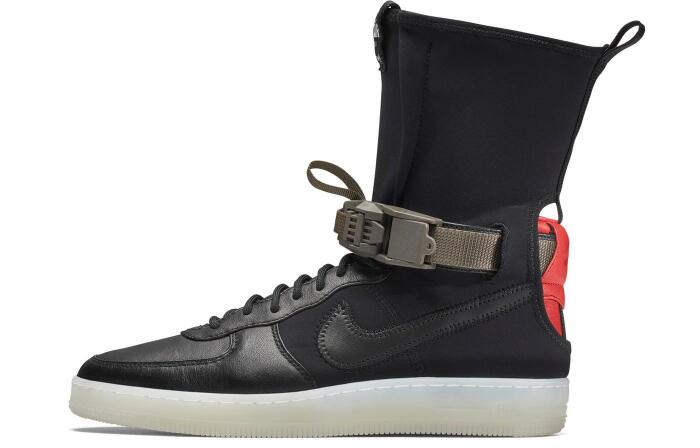 Nike Air Force 1 High Downtown Acronym Black Crimson