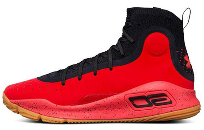 Under Armour Curry 4 Red Black Gum 4