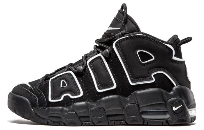 Nike Air More Uptempo Black White (GS)