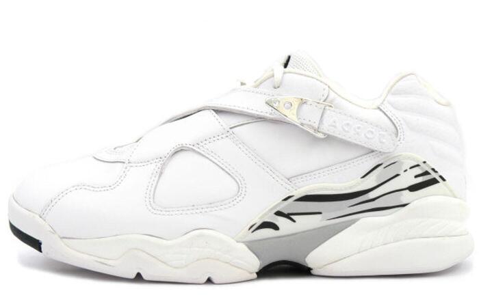 Air Jordan 8 Retro Low White Metallic Silver