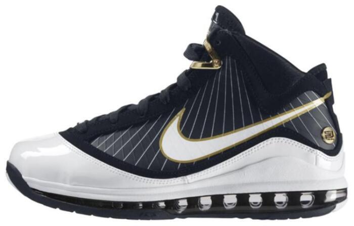 Nike Air Max LeBron 7 'Black White Gold'