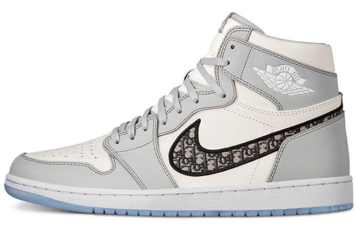DIOR x Jordan Air Jordan 1 High Og 'White Wolf Grey'