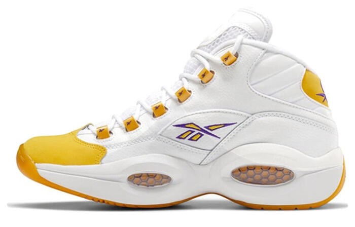 【】 Reebok Question Mid "Yellow Toe"