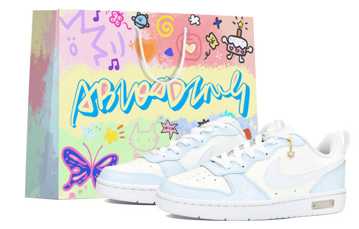 【】 Nike Court Borough ABLOODING GS