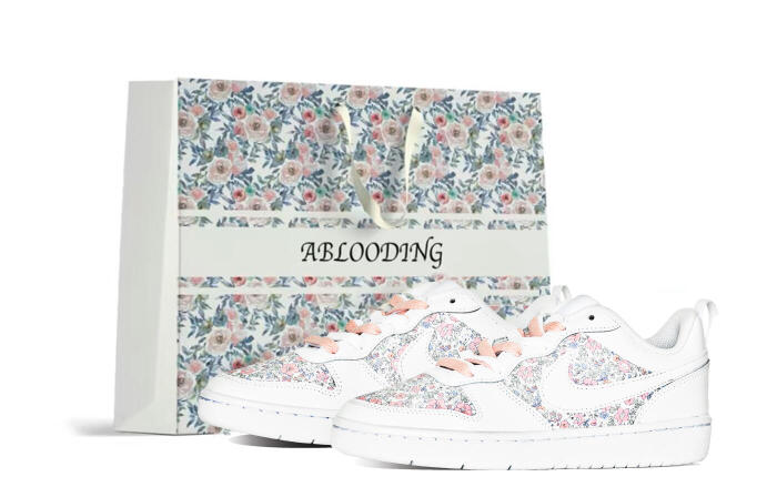 【】 Nike Court Borough Low ABLOODING GS