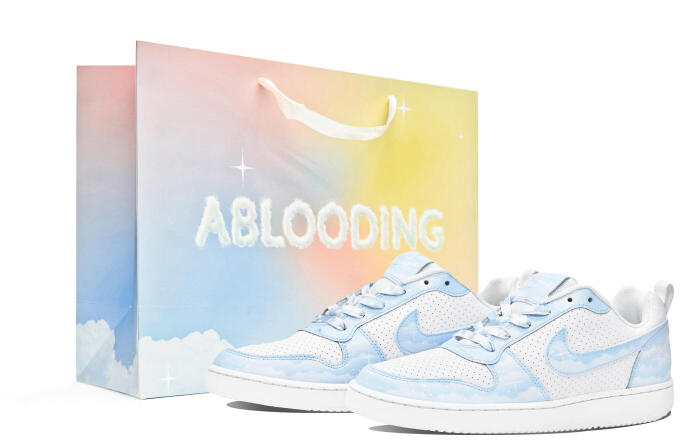 【】 Nike Court Borough ABLOODING GS