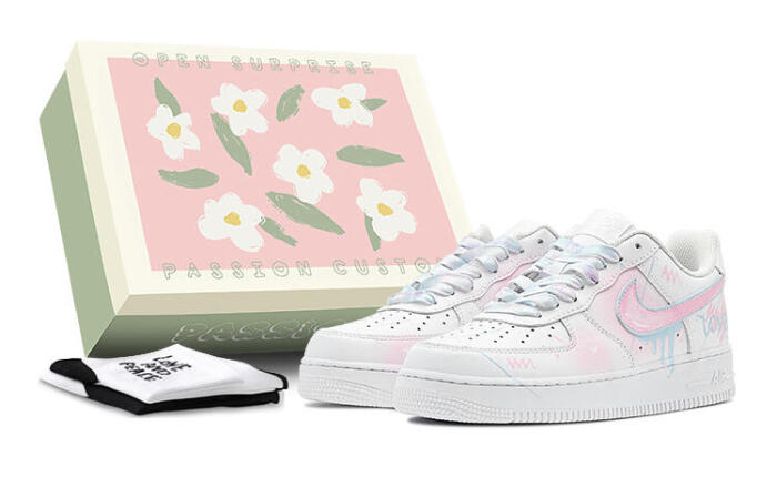 【】 Nike Air Force 1 Low Love GS