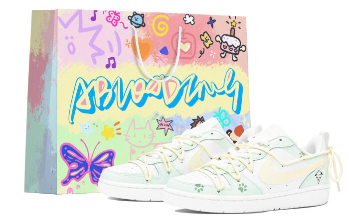 【】 Nike Court Borough Low 2 ABLOODING GS
