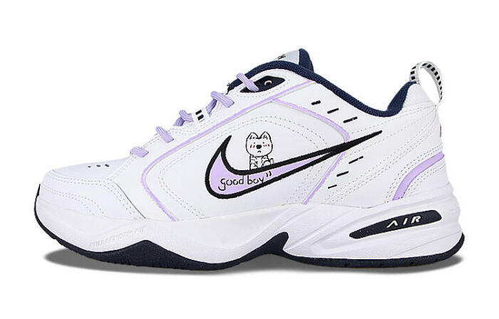 【】 Nike Air Monarch 4 White Navy