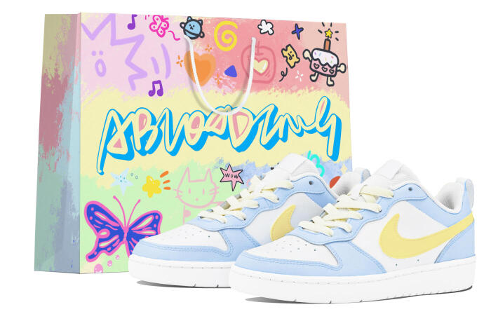 【】 Nike Court Borough ABLOODING GS