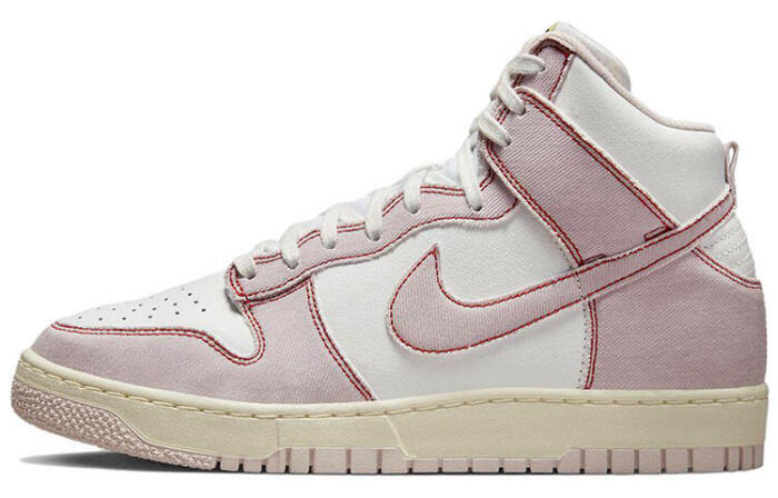 Nike Dunk High 1985 pink denim