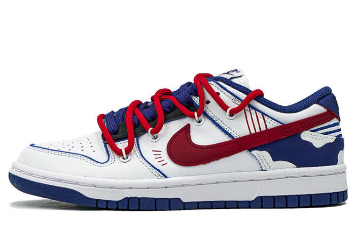 Nike Dunk White and University Red